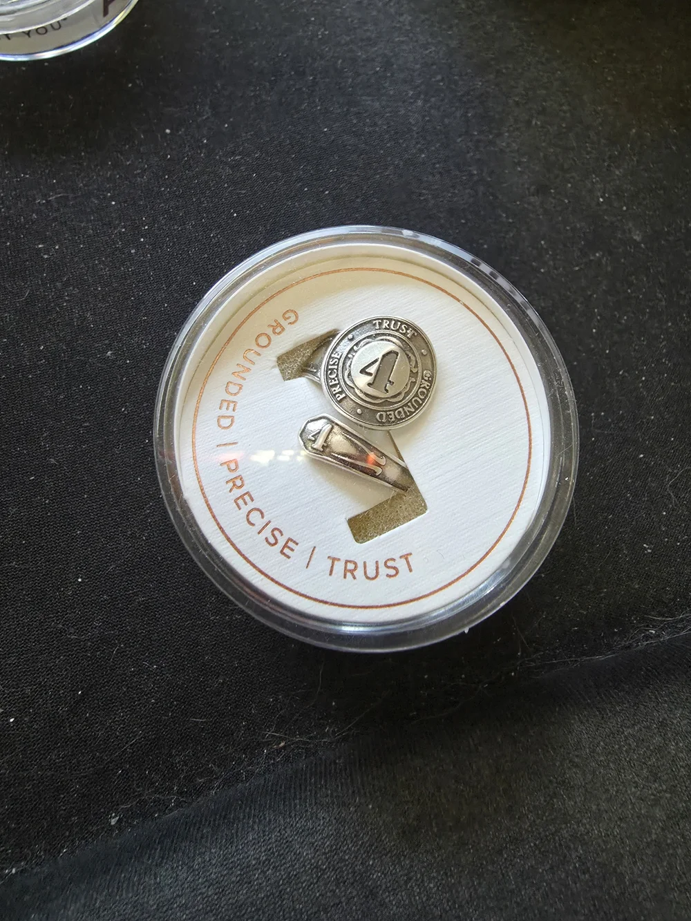 Alex and Ani Silver Numerology Spoon Ring